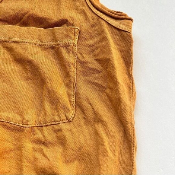 James Perse Vintage Sleeveless Pocket Tank Mustard Yellow Size X-Small NWOT - Picture 6 of 7